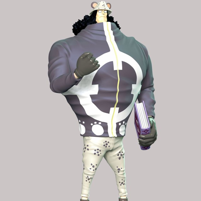 One Piece - Bartholomew Kuma Model Cetak 3D .c4d .max .obj .3ds .fbx .stl .blend 