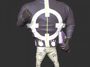 One Piece - Bartholomew Kuma Model Cetak 3D