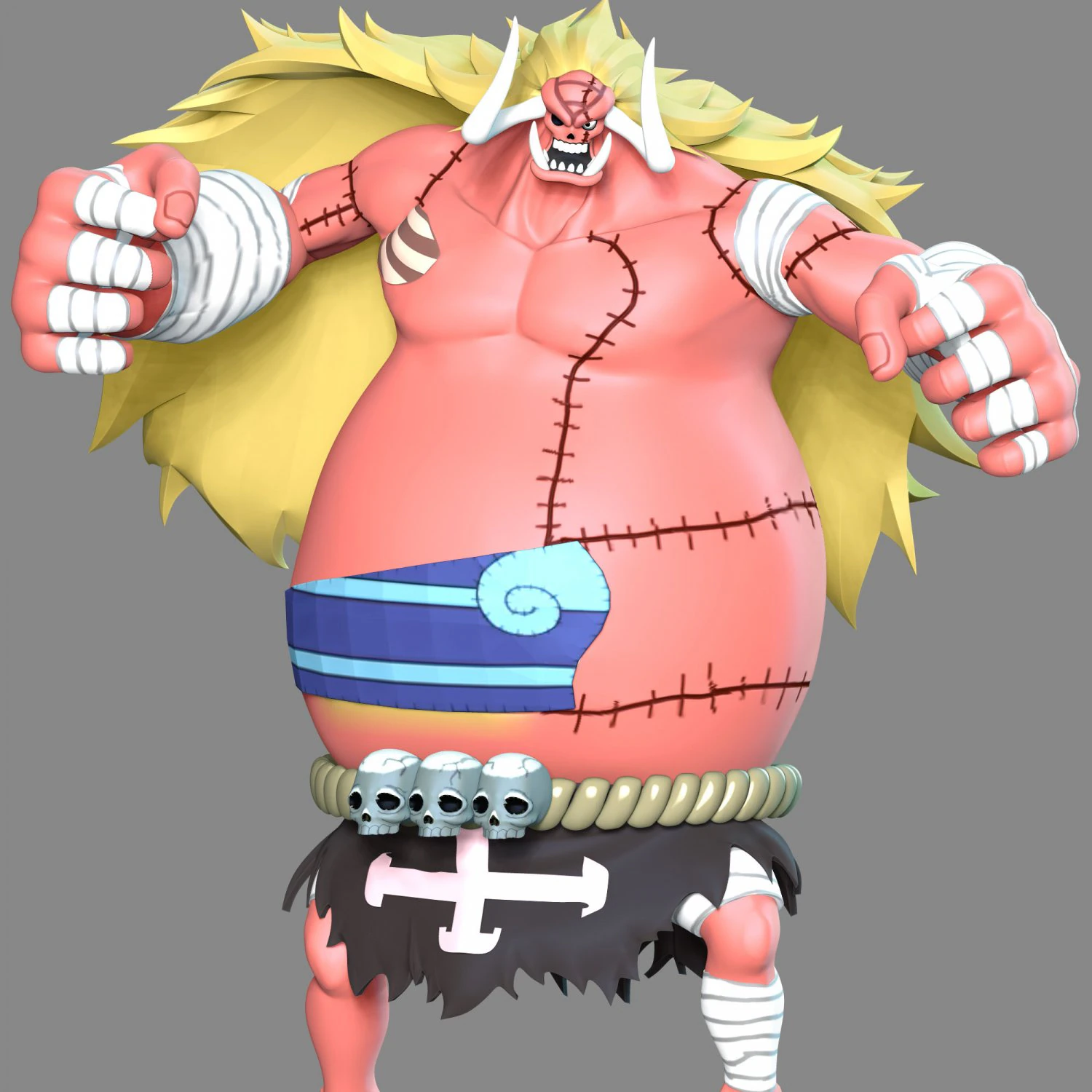 One Piece - Oars 3D Print Model .c4d .max .obj .3ds .fbx .stl .blend 