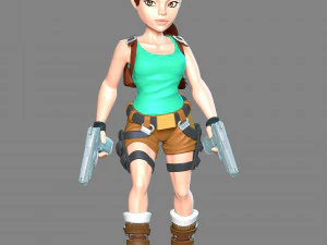 Lara Croft - Tomb Raider Reloaded 3D Print Model