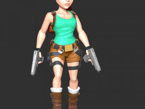 Lara Croft - Tomb Raider Reloaded 3D Baskı Modeli