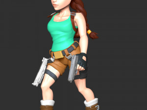 Lara Croft - Tomb Raider Reloaded 3D Baskı Modeli