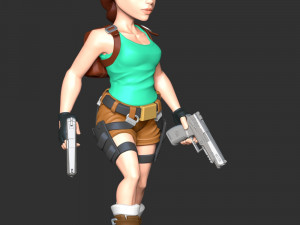 Lara Croft - Tomb Raider Reloaded 3D Baskı Modeli