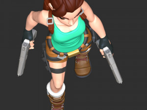 Lara Croft - Tomb Raider Reloaded 3D Baskı Modeli