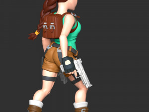 Lara Croft - Tomb Raider Reloaded 3D Baskı Modeli