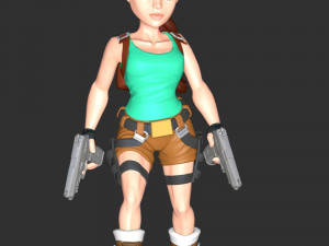 Lara Croft - Tomb Raider Reloaded 3D Baskı Modeli