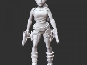 Lara Croft - Tomb Raider Reloaded 3D Baskı Modeli