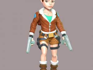 Lara Bomber Jacket 3D Print Model