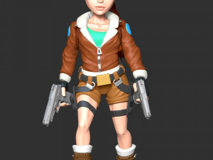 Lara Bomber Jacket 3D Baskı Modeli
