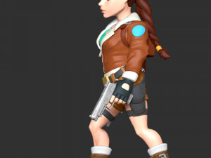 Lara Bomber Jacket 3D Baskı Modeli