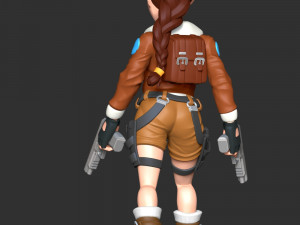 Lara Bomber Jacket 3D Baskı Modeli