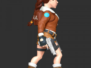 Lara Bomber Jacket 3D Baskı Modeli