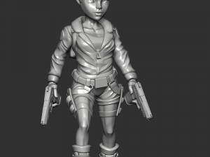 Lara Bomber Jacket 3D Baskı Modeli