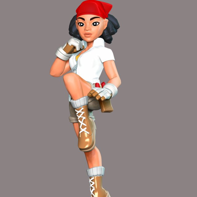 Anaya - Tomb Raider Reloaded 3D 打印模型 .c4d .max .obj .3ds .fbx .stl .blend 