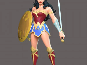 Wonder Woman Fan-Kunst 3D Druckmodell