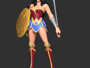 Wonder Woman Fan Art 3D Print Model