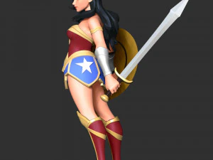 Wonder Woman Fan Art 3D Print Model