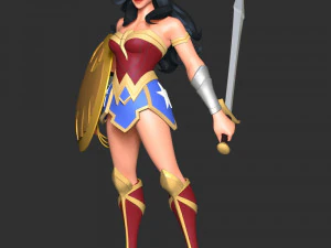 Wonder Woman Fan Art 3D Print Model