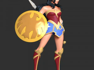 Wonder Woman Fan Art 3D Print Model