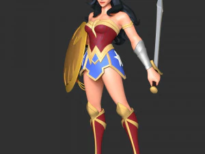Wonder Woman Fan Art 3D Print Model