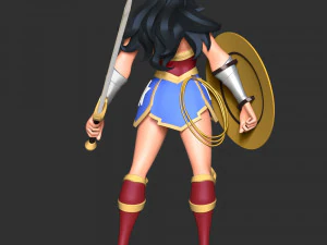 Wonder Woman Fan Art 3D Print Model