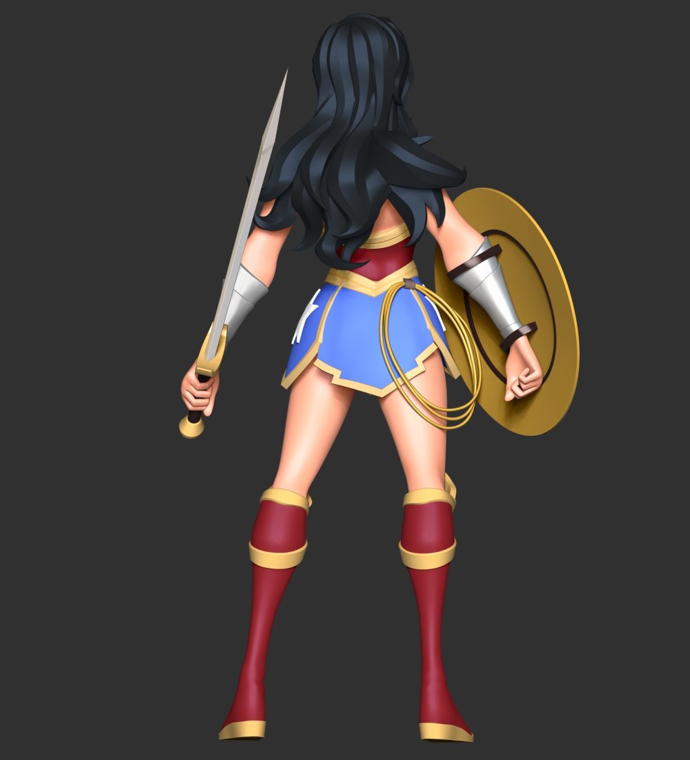 STL file funko pop wonder woman super heroes 👩・3D printer design to  download・Cults