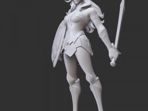 Wonder Woman Fan Art 3D Print Model