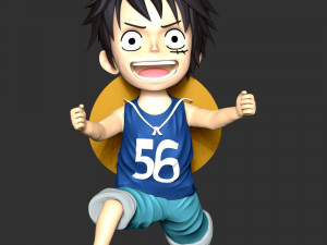 One Piece - Kid Luffy 3D printmodel