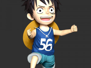 One Piece - Kid Luffy 3D printmodel
