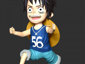 One Piece - Kid Luffy 3D Print Model