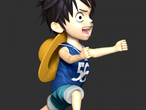 One Piece - Kid Luffy 3D printmodel