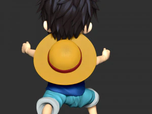 One Piece - Kid Luffy 3D Print Model
