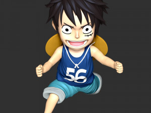 One Piece - Kid Luffy 3D printmodel
