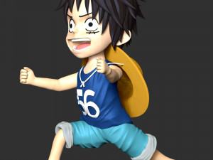 One Piece - Kid Luffy 3D printmodel
