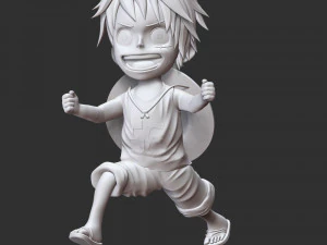 One Piece - Kid Luffy 3D Print Model