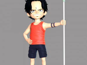 One Piece - Kid Ace 3D Druckmodell