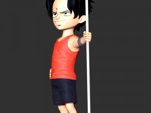 One Piece - Kid Ace 3D 打印模型