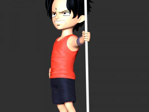 One Piece - Kid Ace 3D Print Model