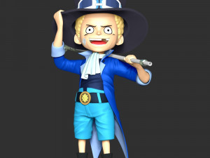 One Piece - Kid Sabo Modèles 3D en vedette