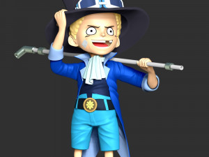 One Piece - Kid Sabo Modèles 3D en vedette