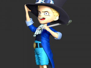 One Piece - Kid Sabo Modèles 3D en vedette