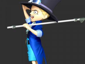 One Piece - Kid Sabo Modèles 3D en vedette