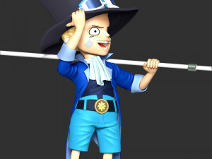One Piece - Kid Sabo Modèles 3D en vedette
