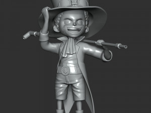 One Piece - Kid Sabo Modèles 3D en vedette