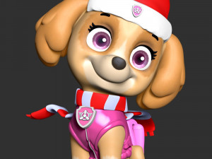 Skye Christmas - Paw Patrol 3Dプリントモデル