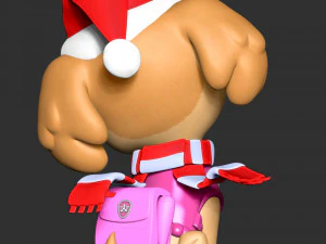Skye Christmas - Paw Patrol 3D Print Model
