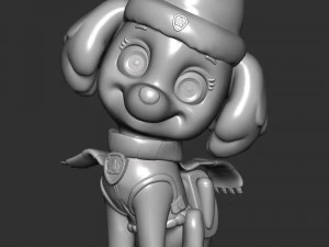 Skye Christmas - Paw Patrol 3D Print Model