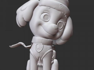 Skye Christmas - Paw Patrol 3Dプリントモデル