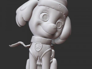 Skye Christmas - Paw Patrol 3D Print Model