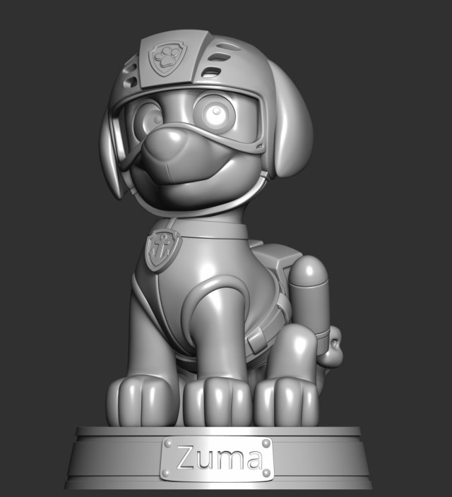 Zuma - Paw Patrol 3D Print Model